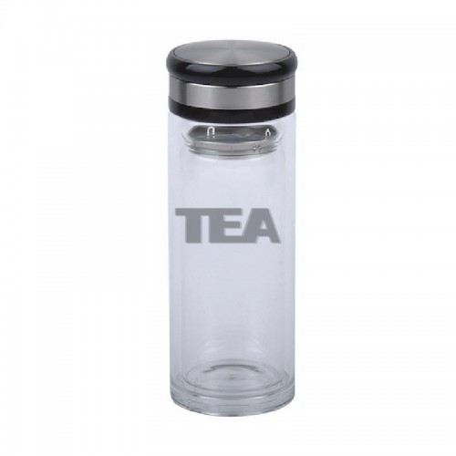 簡約雙層玻璃茶杯
