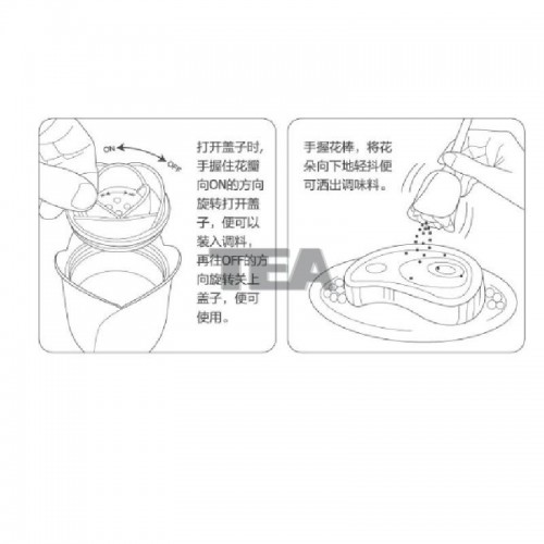 玫瑰花型調味樽