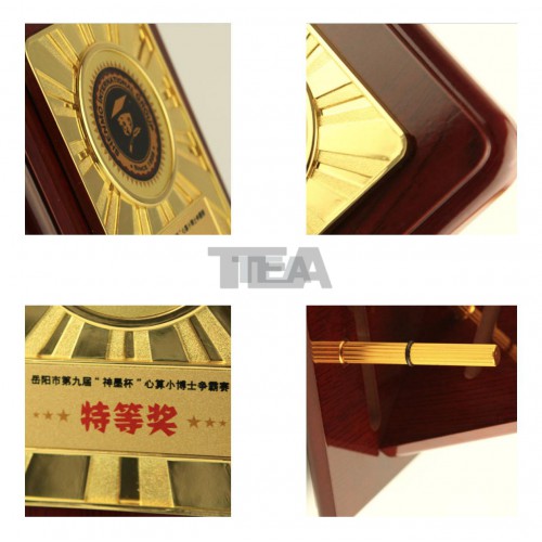 長方型合金仿紅木牌匾