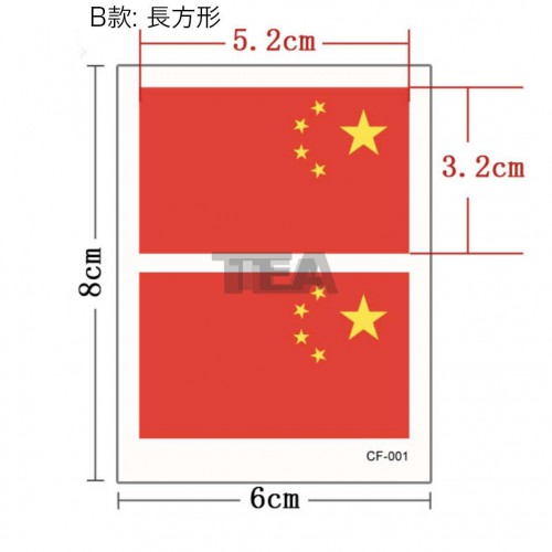 現貨國旗紋身貼紙