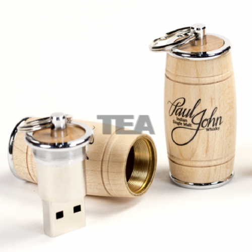 木製酒桶形USB