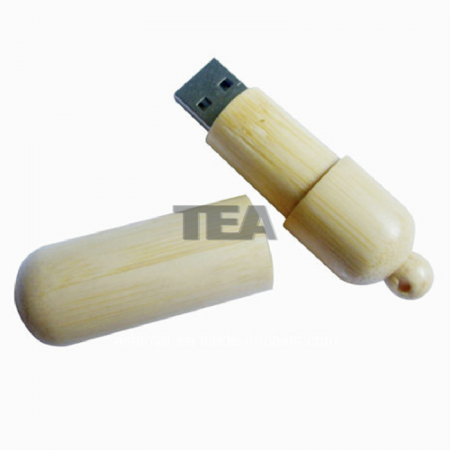 竹製丸形USB