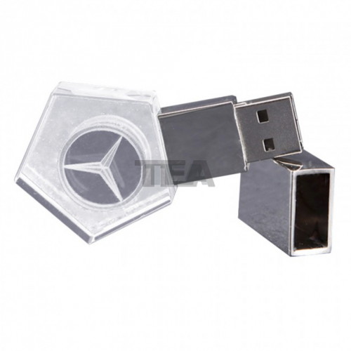 五邊型LED水晶USB