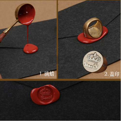 火漆印黃銅介指