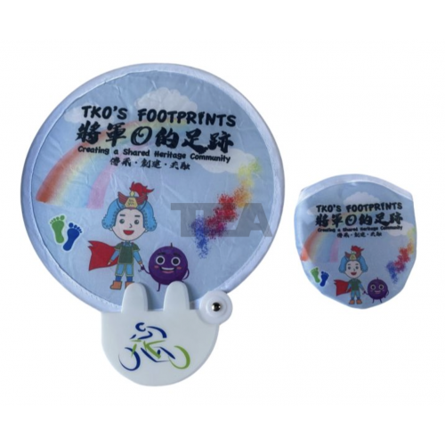 手動摺疊扇(圓形)連扇套